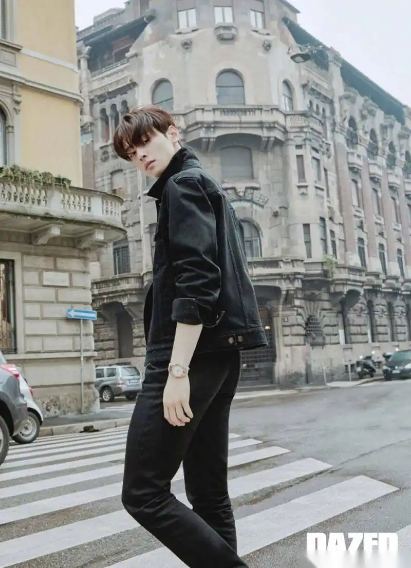 车银优dazed korea 三月新画报, 米兰街头写真,帅气