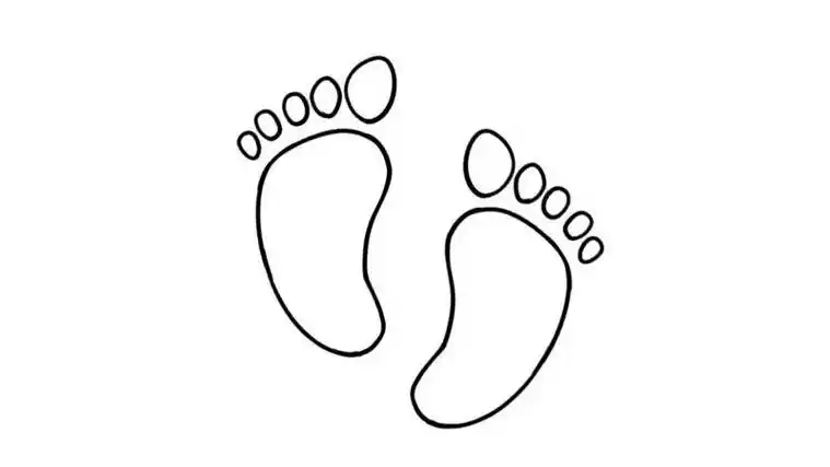 简单好学小脚丫简笔画 脚丫简笔画简笔画脚丫小脚丫简笔画幼儿园小