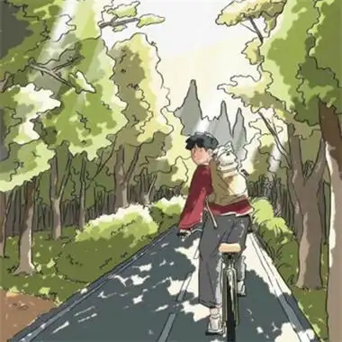 温柔很治愈的插画男生手绘卡通头像 小众高清值得一直不换的男头