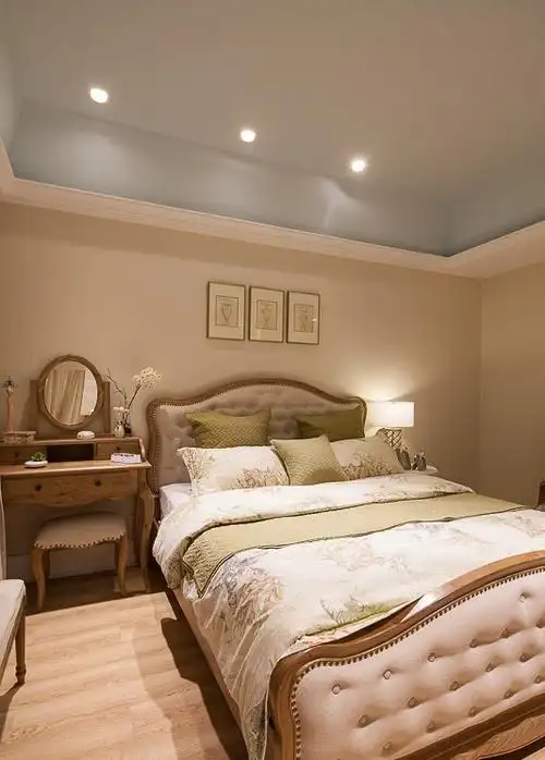 干净唯美美式田园卧室潮流混搭卧室设计图片赏析