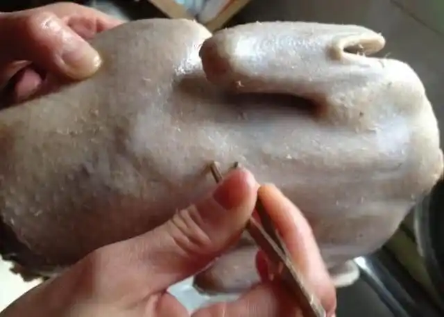 鸭毛总是拔不干净教你一招快速又干净还不费力