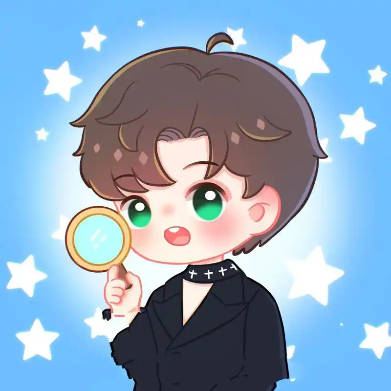 q版可爱男生头像98 是快乐的摸鱼图 都是画的成毅呀 本来想着画个四