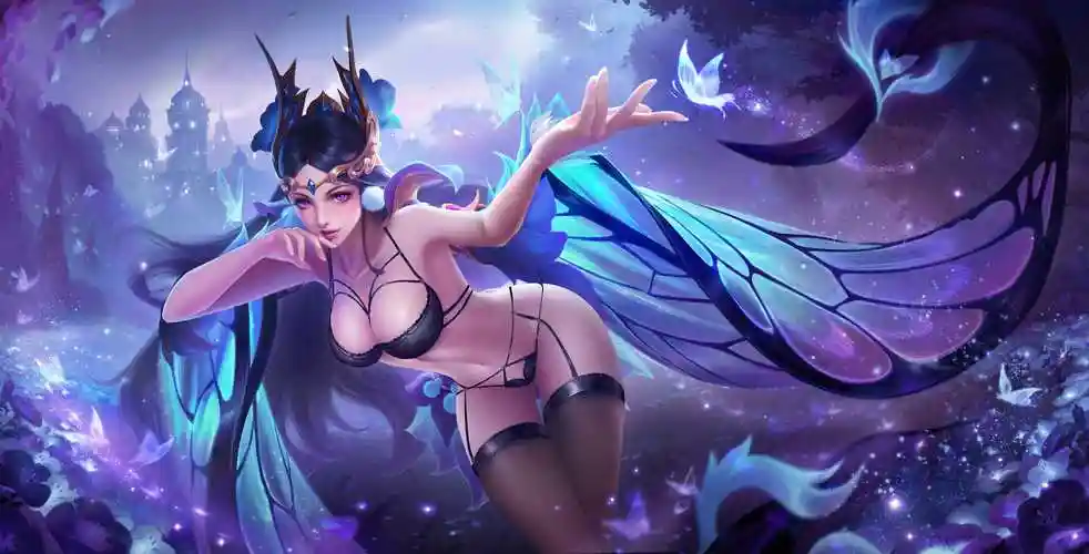 「无水印」王者荣耀貂蝉仲夏夜之梦图片(貂蝉去掉所有服装)_1379玩