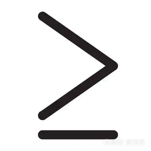 更大的基本元素图标为您的网站设计标志应用程序ui. 大于或等于符 ..