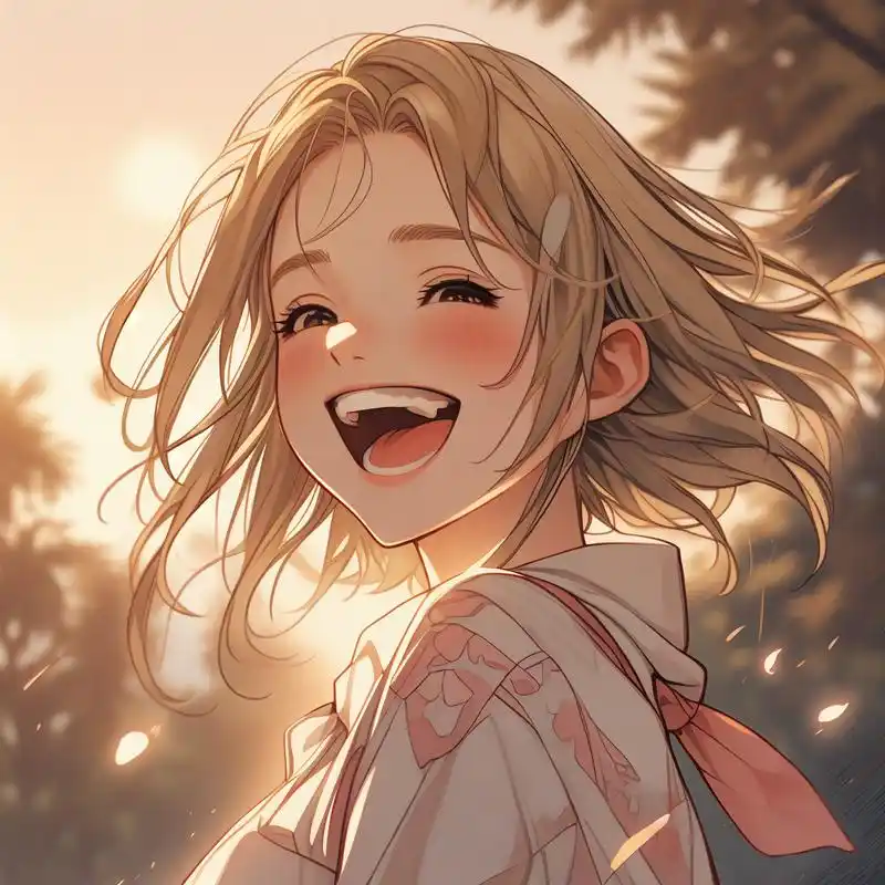 90阳光爱笑的女生头像98 快来换上这些活泼开朗,阳光爱笑的女生