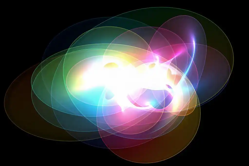 抽象的七彩闪光,抽象的七彩闪光