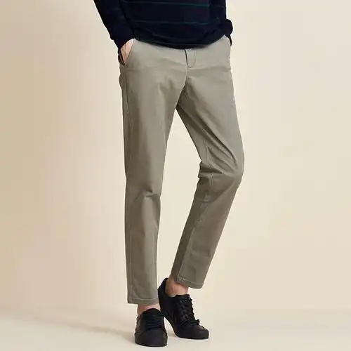 七匹狼休闲裤男士秋季新款宽松直筒裤子男裤常规款弹力长裤潮流