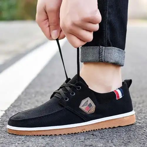 老北京布鞋男中年男鞋子帆布鞋爸爸鞋男鞋韩版板鞋