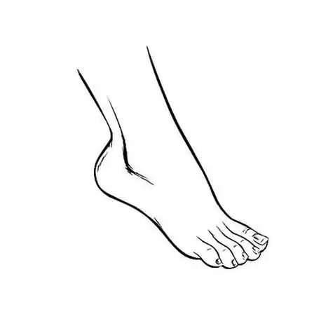脚丫子简笔画超可爱的脚丫子简笔画小脚丫简笔画 脚丫简笔画脚轮廓简