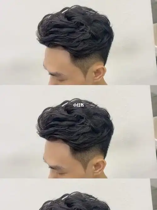 男士发型  #港风侧背  #周柏豪同款发型  #深圳烫发
