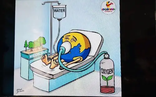 地球妈妈生病了,好可怜啊!