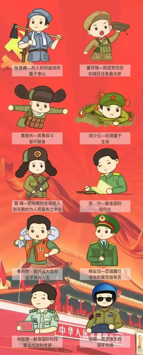 而该局"95后"女职工白静菡手绘的"十大英模"卡通形象,也表达出对英雄