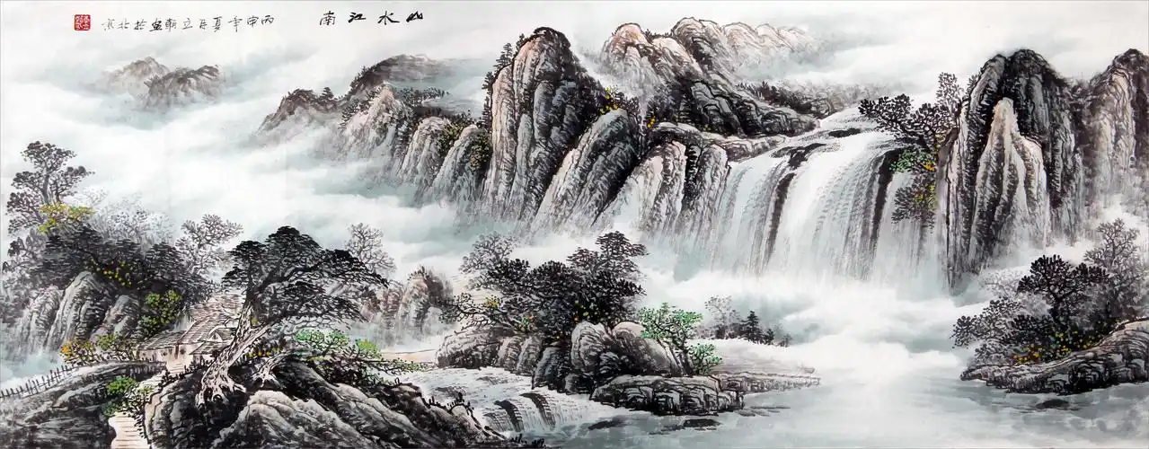 李立朝 《山水江南》 省美协会员 巨幅