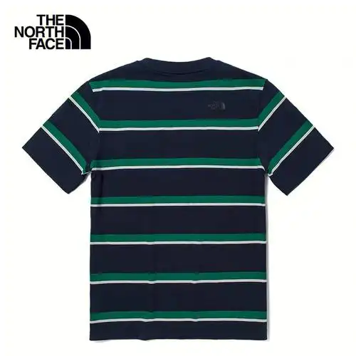 纯棉圆领条纹半袖