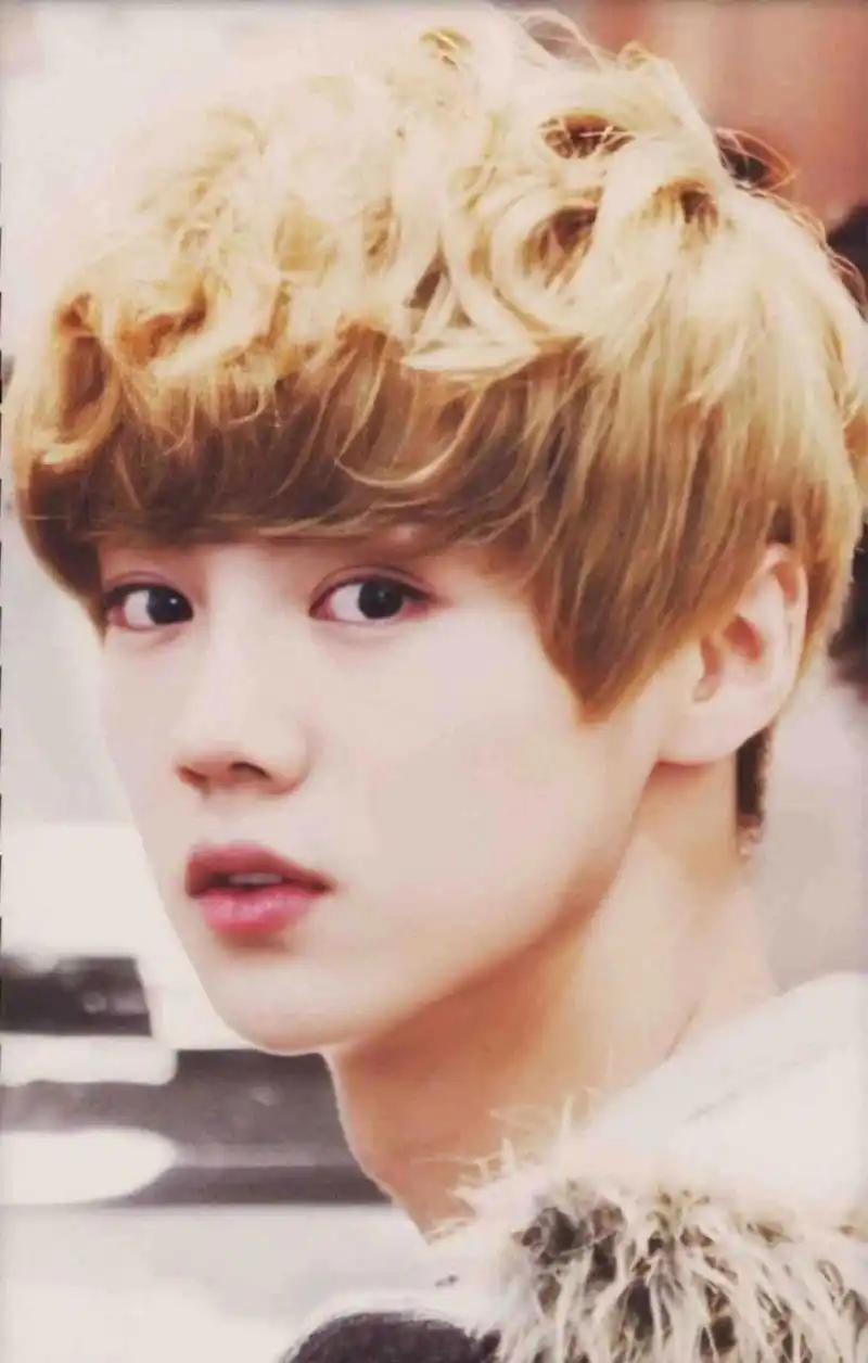 我看到了一张早期的鹿晗照片,真的是太可爱了!