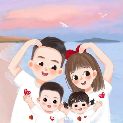 头像分享  #头像  #幸福一家全家福  #姓氏背景图  #可爱头像  #卡通