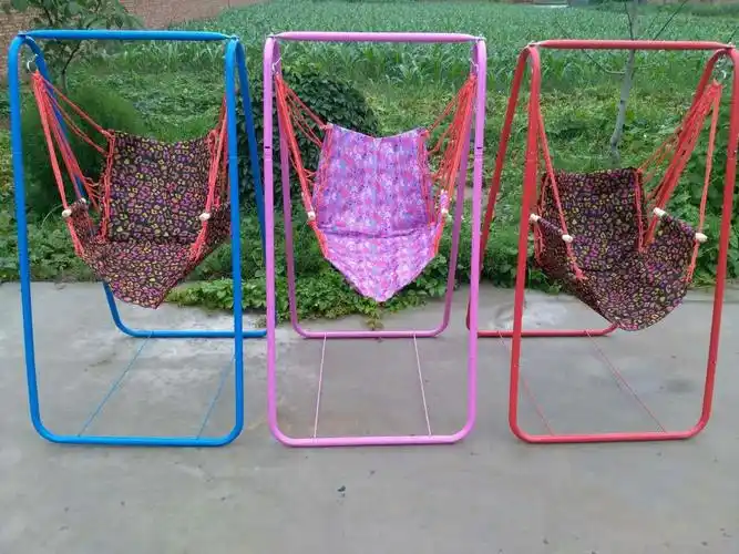 华鸣新品一件代发 家用室内外阳台钢管支架单人成人吊椅摇椅