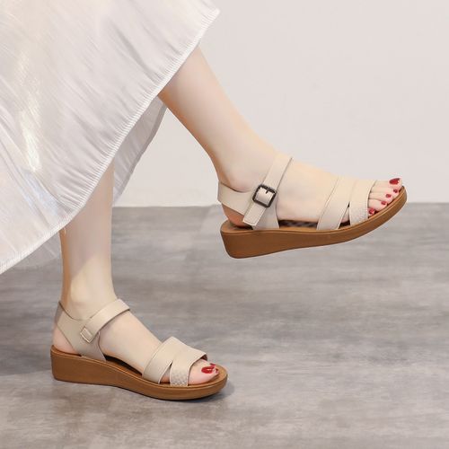 【舒适简约】凉鞋女夏季女鞋女士凉鞋一字带凉鞋女妈妈鞋女