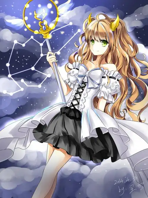 星雪奥比岛板绘秀作品--金牛座少女