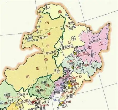 东北三省地图东北三省地图全图高清版大图