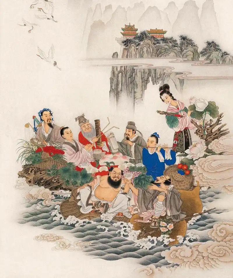 八仙是指民间广为流传的道教八位神仙.