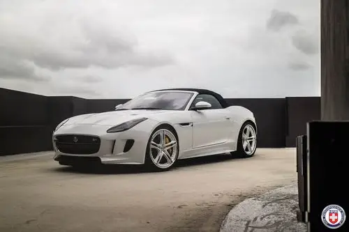 白色jaguar捷豹f-type美国专门定造hre轮毂s207最新版
