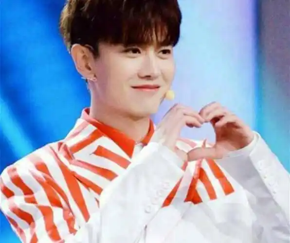 当然了,首先就是这一个比心的造型了,看着任嘉伦的双手比成爱心的形状