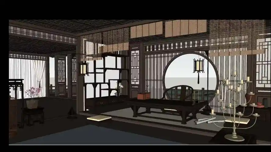 古风室内场景三渲二