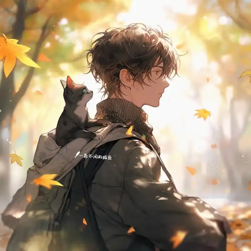 男生头像|暮秋寂寞,忧伤如影.落叶萧瑟,寂寞弥漫.他与她的猫 - 抖音
