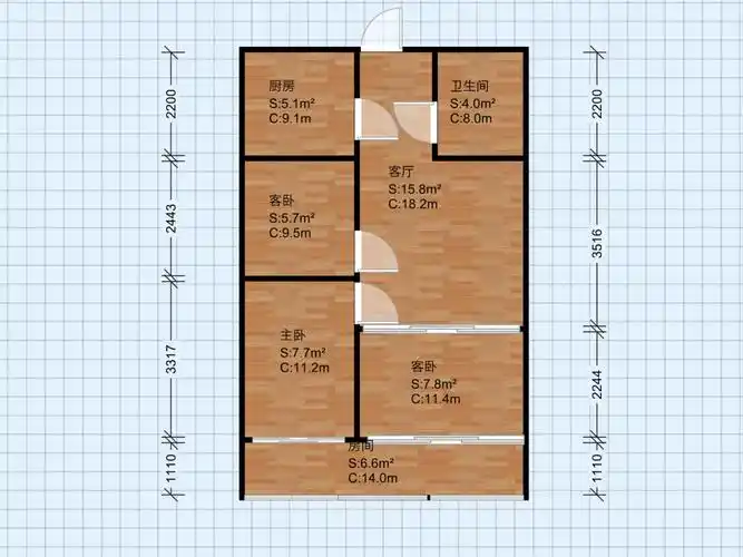 两室怎么改三室,大神帮忙分析一下.