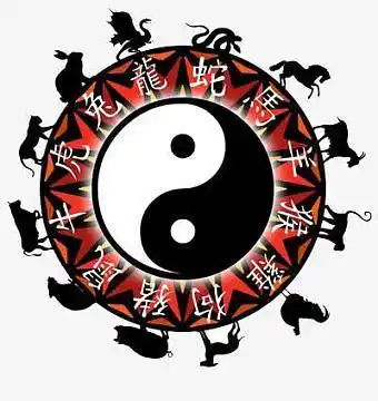 十二生肖png求签算命的卡通猴子png八卦psdpng多彩八卦图psdpng算命