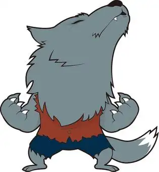 免费矢量剪贴画类似的狼人_万圣节