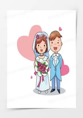 新娘子简笔画图片大全