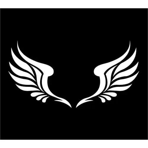 反光贴 翅膀图腾车贴 反光天使翅膀贴纸