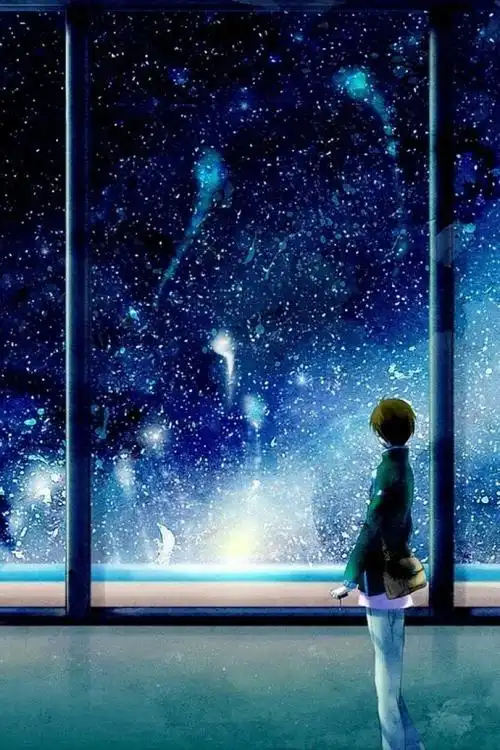 星空女孩图片唯美意境4