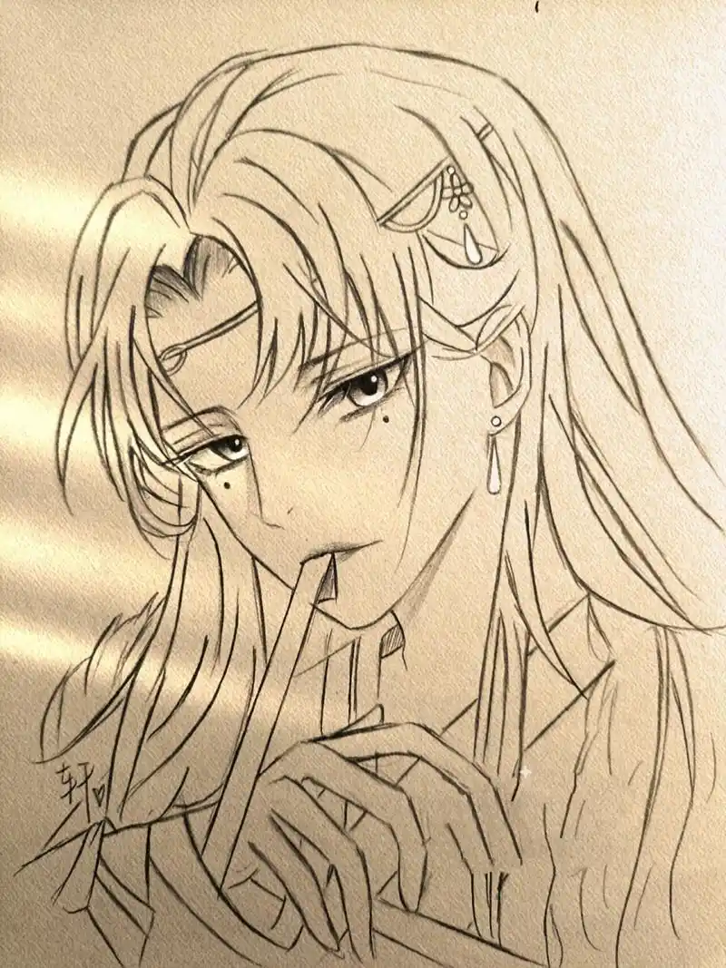 教你画古风帅哥