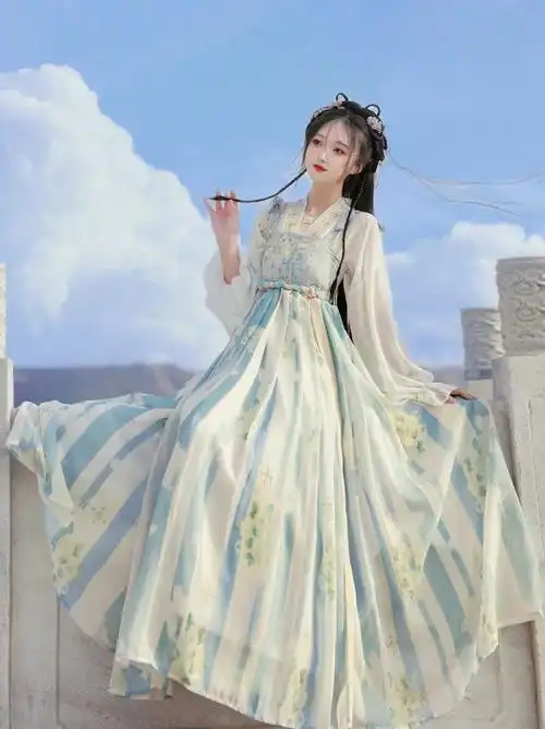 女古装汉服日常襦裙广袖仙女装飘逸中国风清新淡雅古装出