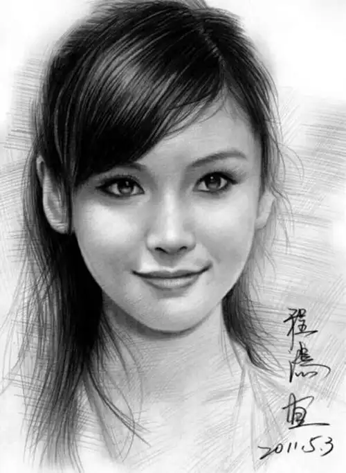 名人肖像素描画欣赏