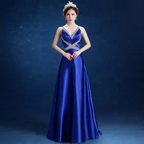 合唱团演出服女长裙大合唱服装女成人晚礼服裙女宴会2021新款长款