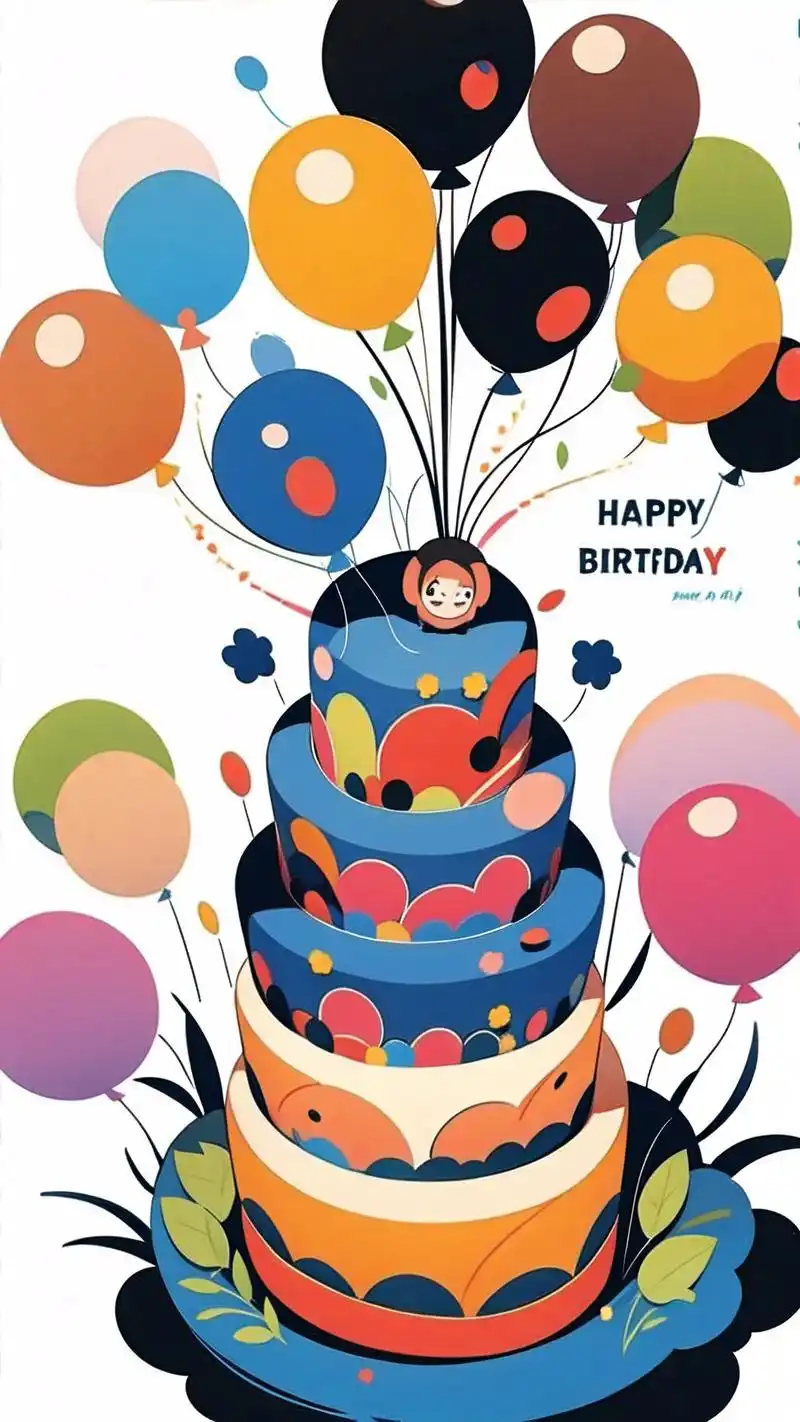 生日气球卡片壁纸,氛围感拉满95 生日氛围感壁纸来啦～用这些生日