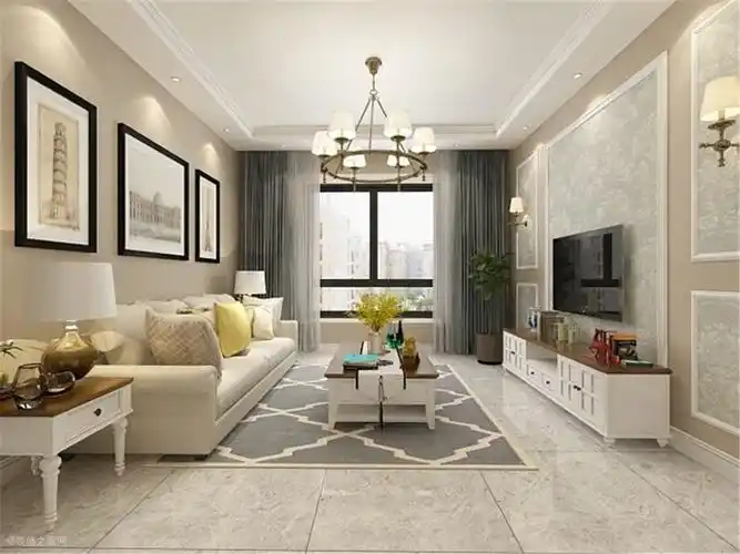 简约风格 融创中央学府 三室两厅一卫 120平米_装修案例图_天津阳光力