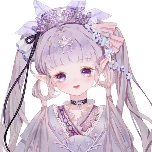 微信头像可爱风动漫二次元闺蜜头像遇见你是最美丽的意外