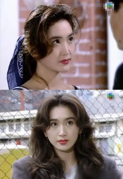 90年代女港星都爱这种发型蓬松丰盈有气质还特显脸小