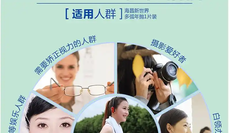 海昌新视界年抛隐形眼镜1片装