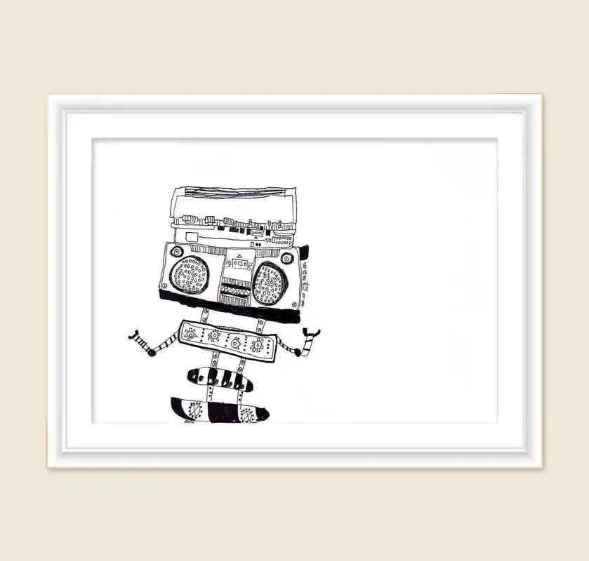 创意儿童画每日一画 #收音机的联想 - 抖音