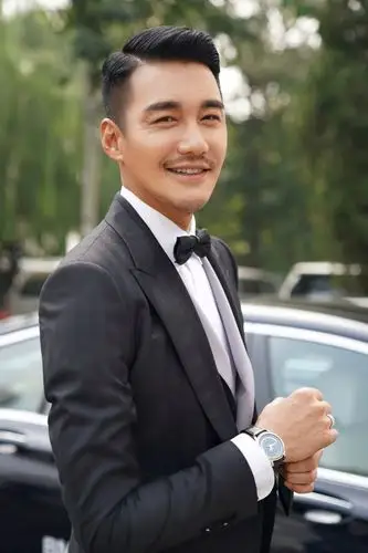 胡兵亮相芭莎慈善夜造型获赞 "高低杠"组合引调侃