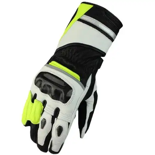 户外装备骑行防护摩托车手套真皮防摔触屏全指越野机车骑士手套男