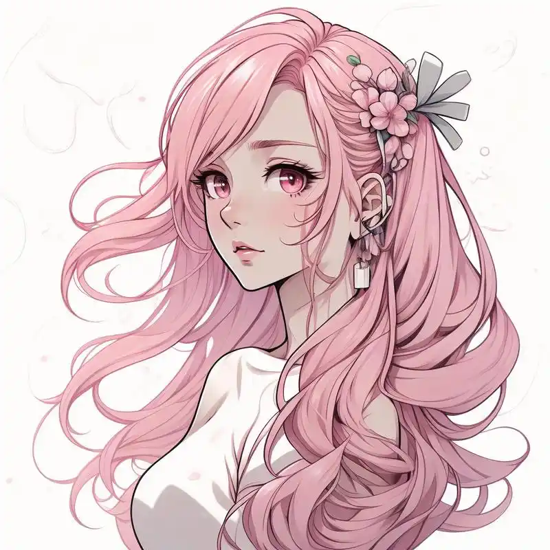 粉色系动漫头像,少女心爆棚91