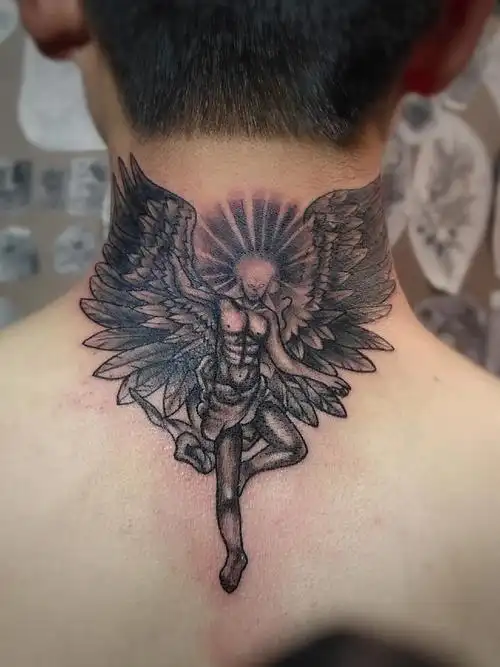 炽天使_纹身图案手稿图片_杨永恒的纹身作品集