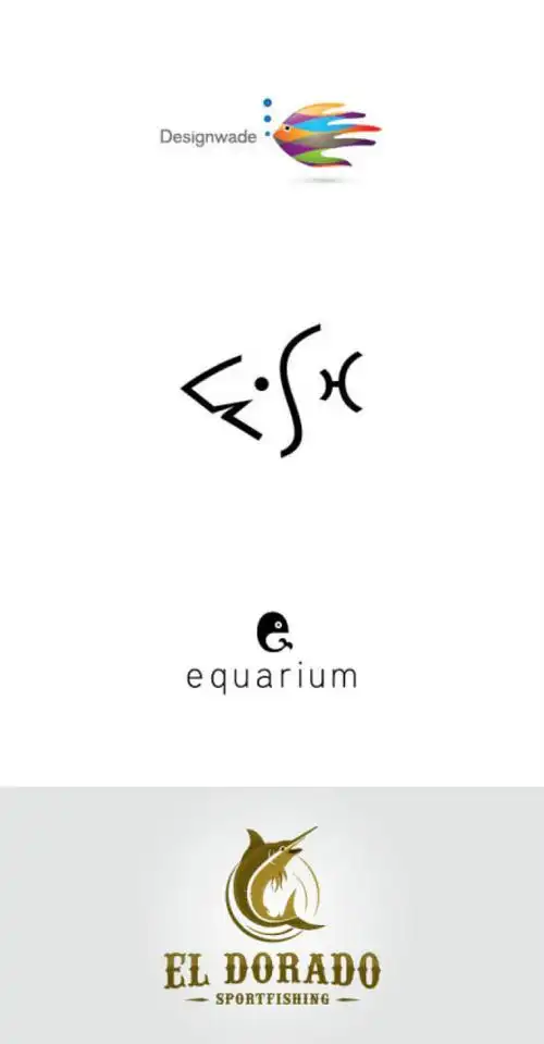 36个以鱼为主题的创意logo,收藏了吧o(∩_∩)o